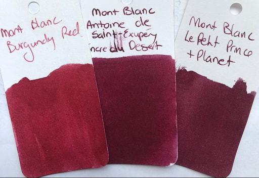 Gevestigde theorie partij hoofd Mont Blanc - Rose Burgundy aka Prince and Planet - Ink & Colour